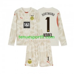 Kit Enfant Maillot Domicile Borussia Dortmund Gardien Gregor Kobel 1 2024-2025 à Manches Longues