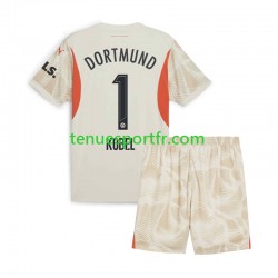 Kit Enfant Maillot Domicile Borussia Dortmund Gardien Gregor Kobel 1 2024-2025 à Manches Courtes
