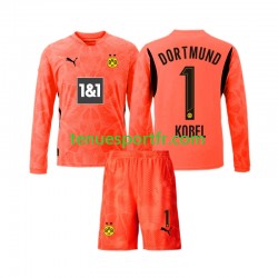 Kit Enfant Maillot Troisième Borussia Dortmund Gardien Gregor Kobel 1 2024-2025 à Manches Longues