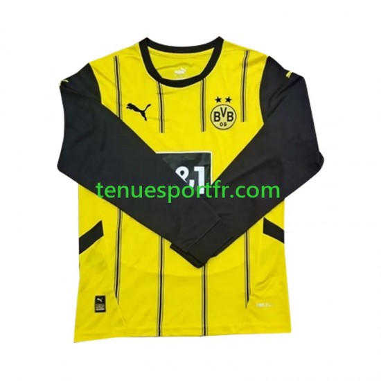 Homme Maillot Domicile Borussia Dortmund 2024-2025 à Manches Longues