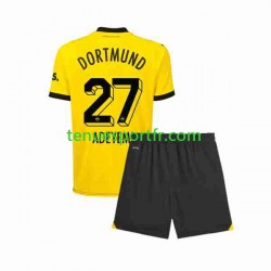 Kit Enfant Maillot Domicile Borussia Dortmund Karim Adeyemi 27 2023-2024 à Manches Courtes