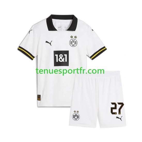 Kit Enfant Maillot Troisième Borussia Dortmund Karim Adeyemi 27 2024-2025 à Manches Courtes