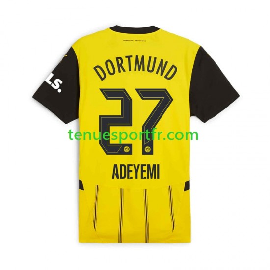 Homme Maillot Domicile Borussia Dortmund Karim Adeyemi 27 2024-2025 à Manches Courtes
