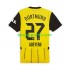 Homme Maillot Domicile Borussia Dortmund Karim Adeyemi 27 2024-2025 à Manches Courtes