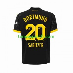 Homme Maillot Extérieur Borussia Dortmund Marcel Sabitzer 20 2023-2024 à Manches Courtes