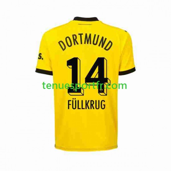 Homme Maillot Domicile Borussia Dortmund Niclas Fullkrug 14 2023-2024 à Manches Courtes