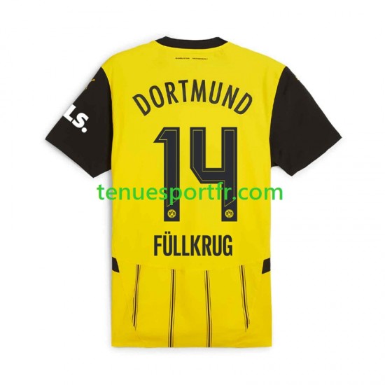 Homme Maillot Domicile Borussia Dortmund Niclas Fullkrug 14 2024-2025 à Manches Courtes