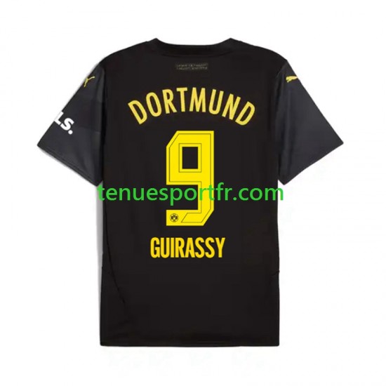 Homme Maillot Extérieur Borussia Dortmund Serhou Guirassy 9 2024-2025 à Manches Courtes