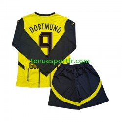 Kit Enfant Maillot Domicile Borussia Dortmund Serhou Guirassy 9 2024-2025 à Manches Longues