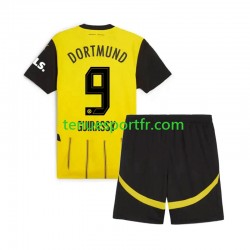 Kit Enfant Maillot Domicile Borussia Dortmund Serhou Guirassy 9 2024-2025 à Manches Courtes
