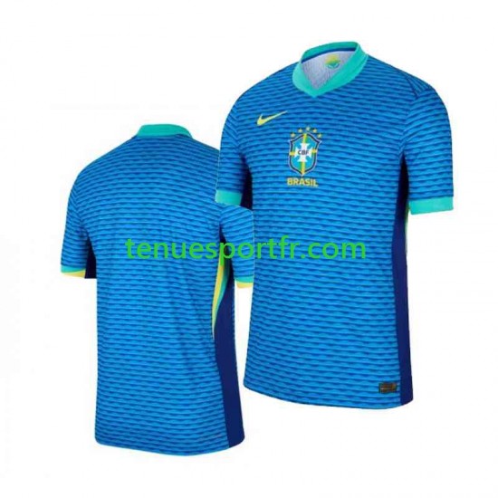 Homme Maillot Extérieur Brésil Copa America 2024 à Manches Courtes
