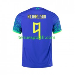 Homme Maillot Extérieur Brésil RICHARLISON 9 2022 à Manches Courtes