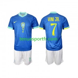 Kit Enfant Maillot Extérieur Brésil VINI JR 7 2024 à Manches Courtes
