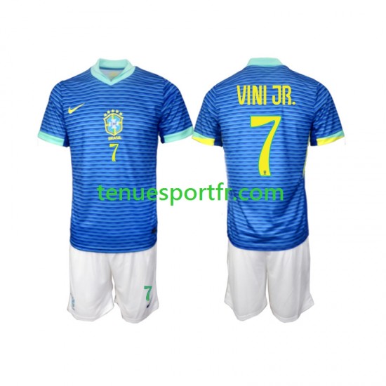 Kit Enfant Maillot Extérieur Brésil VINI JR 7 2024 à Manches Courtes