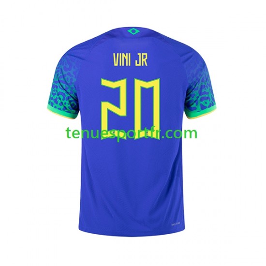 Homme Maillot Extérieur Brésil Vinicius Junior 20 World Cup 2022 à Manches Courtes