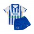 Kit Enfant Maillot Domicile Brighton Hove Albion 2024-2025 à Manches Courtes