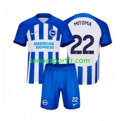 Kit Enfant Maillot Domicile Brighton Hove Albion Mitoma 22 2023-2024 à Manches Courtes