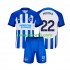 Kit Enfant Maillot Domicile Brighton Hove Albion Mitoma 22 2023-2024 à Manches Courtes