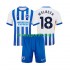 Kit Enfant Maillot Domicile Brighton Hove Albion WELBECK 18 2024-2025 à Manches Courtes