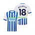 Homme Maillot Domicile Brighton Hove Albion WELBECK 18 2024-2025 à Manches Courtes