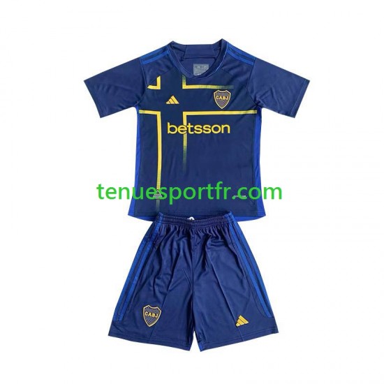 Kit Enfant Maillot Troisième CA Boca Juniors 2024 à Manches Courtes