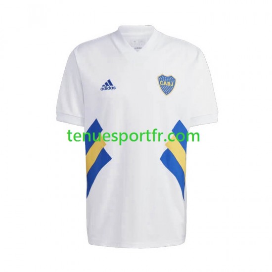 Homme Maillot Retro Domicile CA Boca Juniors Icon 2022-2023 à Manches Courtes