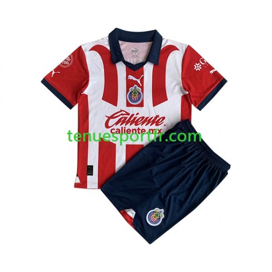 Kit Enfant Maillot Domicile Deportivo Guadalajara 2023-2024 à Manches Courtes
