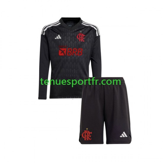 Kit Enfant Maillot Extérieur CR Flamengo Gardien 2023-2024 à Manches Longues