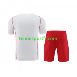 CR Flamengo Kit Maillot d'entraînement + Shorts 2023-2024 Blanc