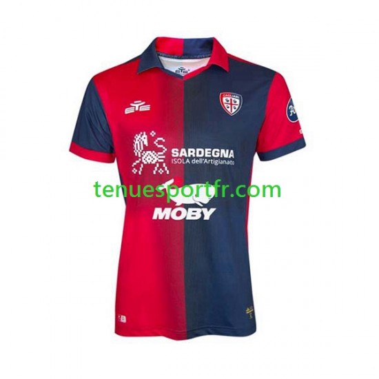 Homme Maillot Domicile Cagliari 2023-2024 à Manches Courtes