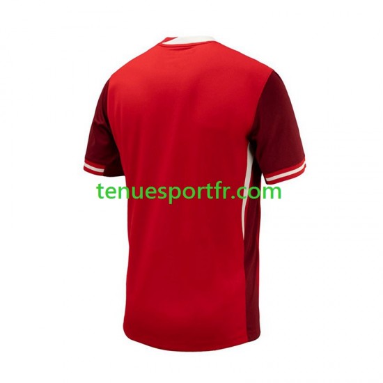 Homme Maillot Domicile Canada Copa America 2024 Rouge à Manches Courtes