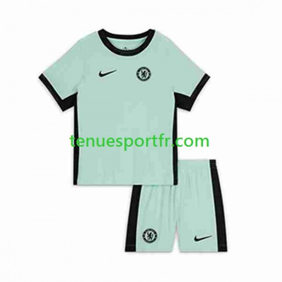 Kit Enfant Maillot Troisième Chelsea 2023-2024 à Manches Courtes