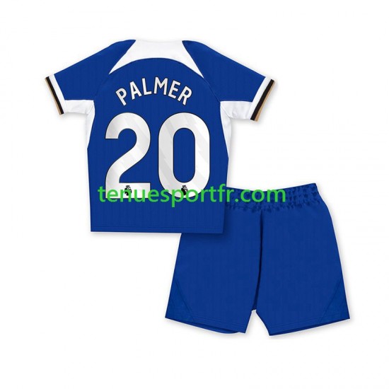 Kit Enfant Maillot Domicile Chelsea Cole Palmer 20 2023-2024 Bleu à Manches Courtes
