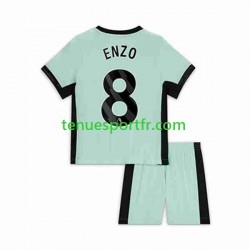 Kit Enfant Maillot Troisième Chelsea Enzo Fernandez 8 2023-2024 à Manches Courtes