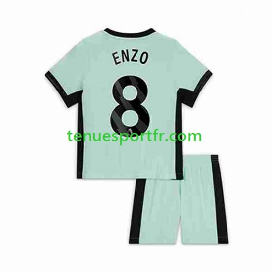 Kit Enfant Maillot Troisième Chelsea Enzo Fernandez 8 2023-2024 à Manches Courtes