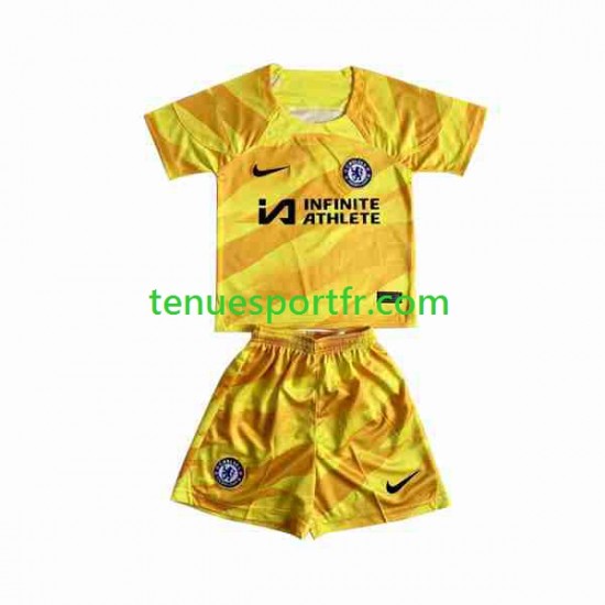 Kit Enfant Maillot Domicile Chelsea Gardien 2023-2024 à Manches Courtes