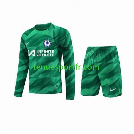 Kit Enfant Maillot Troisième Chelsea Gardien 2023-2024 à Manches Longues