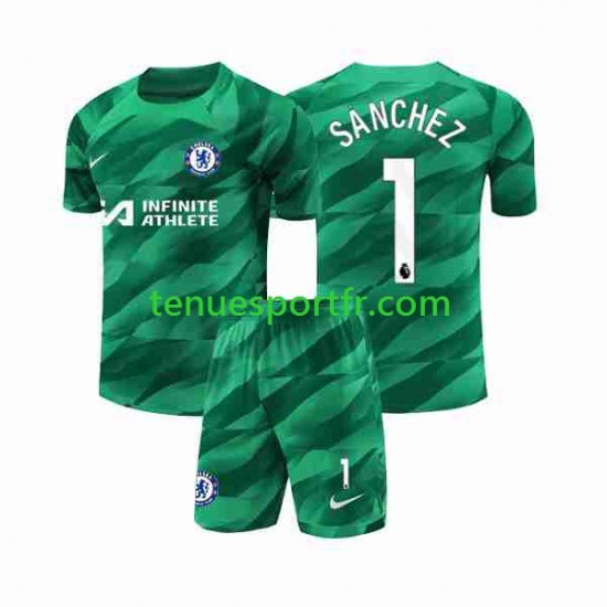 Kit Enfant Maillot Troisième Chelsea Gardien Robert Sanchez 1 2023-2024 à Manches Courtes