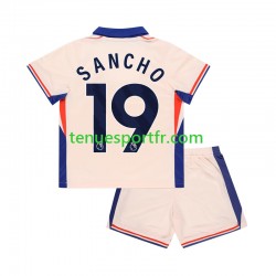 Kit Enfant Maillot Extérieur Chelsea Jadon Sancho 19 2024-2025 à Manches Courtes