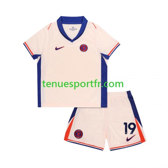 Kit Enfant Maillot Extérieur Chelsea Jadon Sancho 19 2024-2025 à Manches Courtes