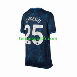Homme Maillot Extérieur Chelsea Moises Caicedo 25 2023-2024 à Manches Courtes