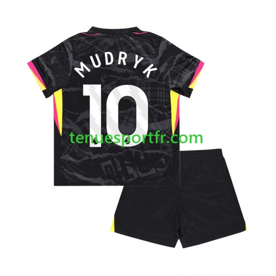 Kit Enfant Maillot Troisième Chelsea Mychajlo Mudryk 10 2024-2025 à Manches Courtes