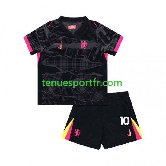 Kit Enfant Maillot Troisième Chelsea Mychajlo Mudryk 10 2024-2025 à Manches Courtes