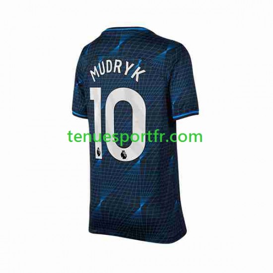 Homme Maillot Extérieur Chelsea Mykhaylo Mudryk 10 2023-2024 à Manches Courtes
