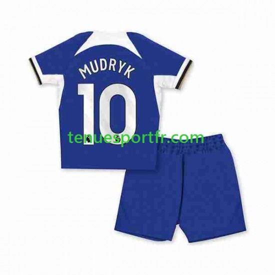 Kit Enfant Maillot Domicile Chelsea Mykhaylo Mudryk 10 2023-2024 à Manches Courtes
