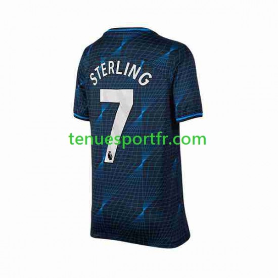 Homme Maillot Extérieur Chelsea Raheem Sterling 7 2023-2024 à Manches Courtes