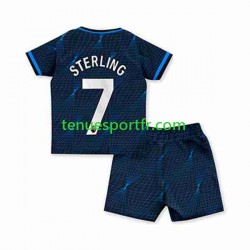 Kit Enfant Maillot Extérieur Chelsea Raheem Sterling 7 2023-2024 à Manches Courtes