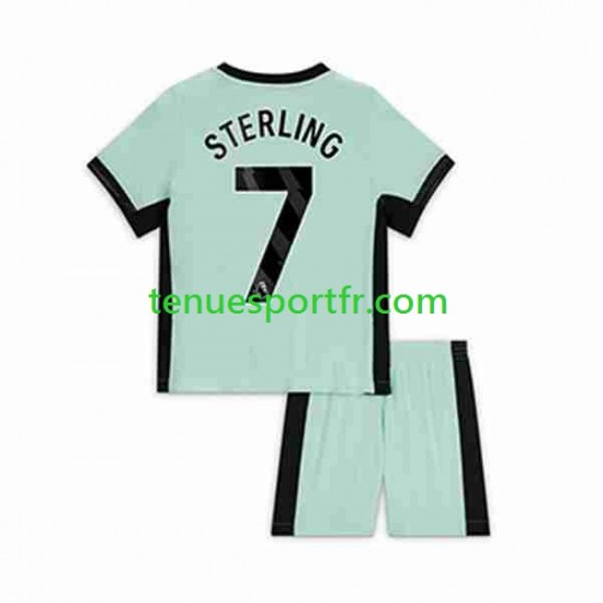 Kit Enfant Maillot Troisième Chelsea Raheem Sterling 7 2023-2024 à Manches Courtes