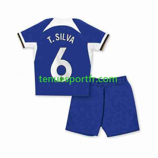 Kit Enfant Maillot Domicile Chelsea T.SILVA 6 2023-2024 à Manches Courtes