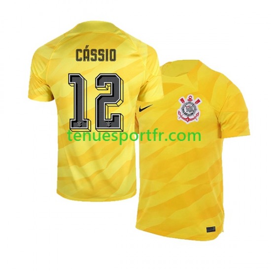 Homme Maillot Extérieur Corinthians Gardien Cassio 12 2023-2024 à Manches Courtes